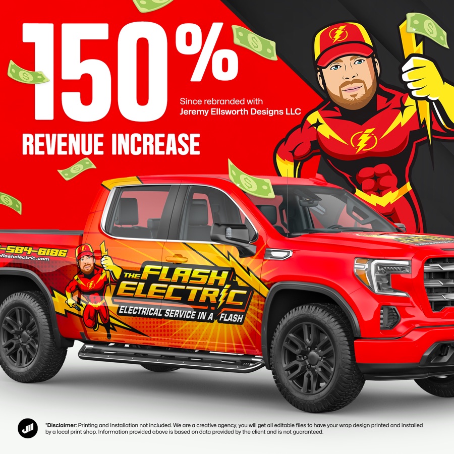 Customer revenue increase since rebranding with je.design